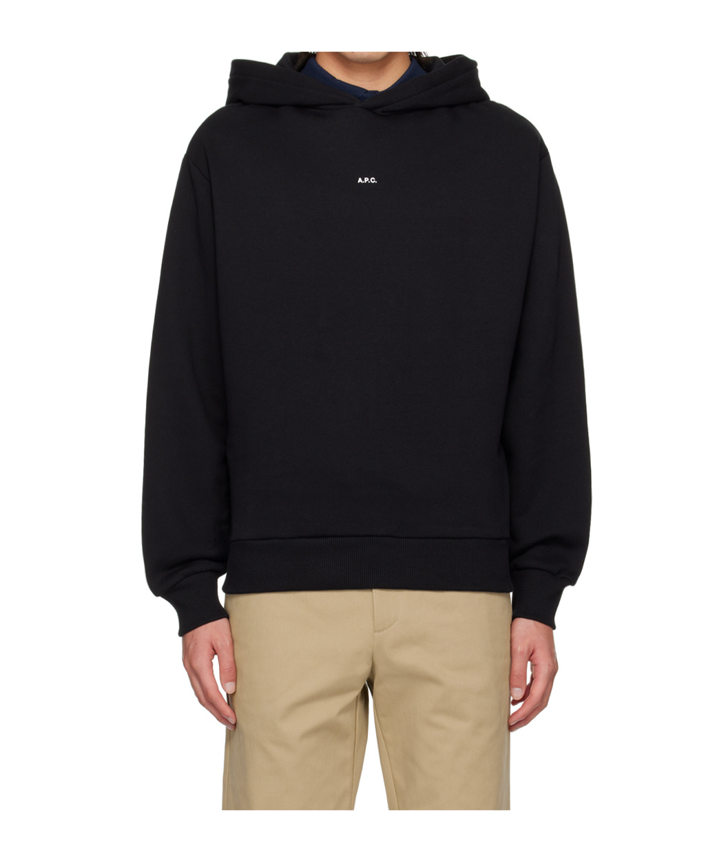Apc A.p.c. Sweatshirt With Micro Logo In Black