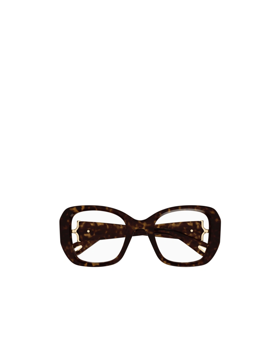 Chloé Geometric Frame Flat Mirror In Brown