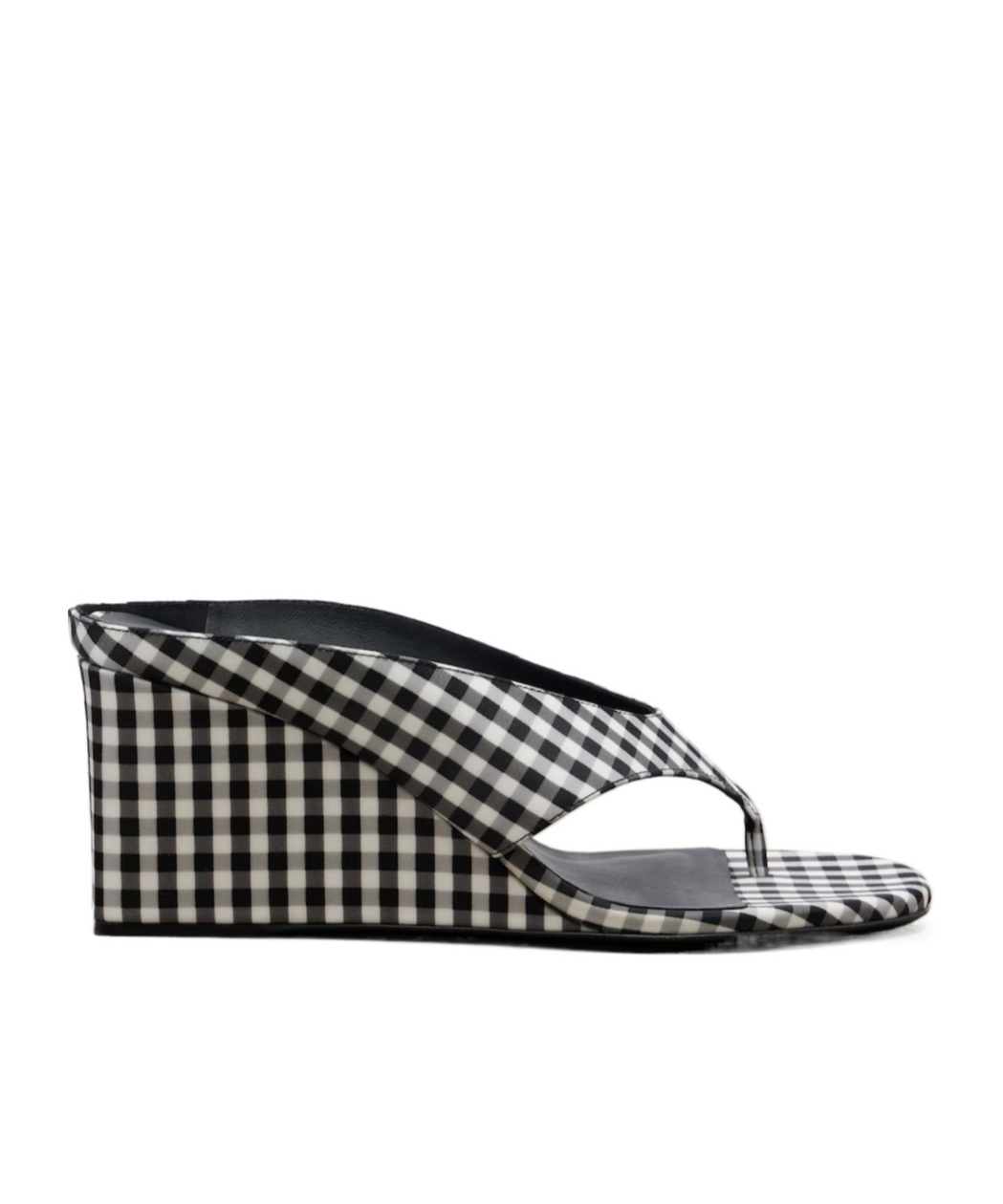 Alaïa Cube Checkered Wedge Sandals In Multi