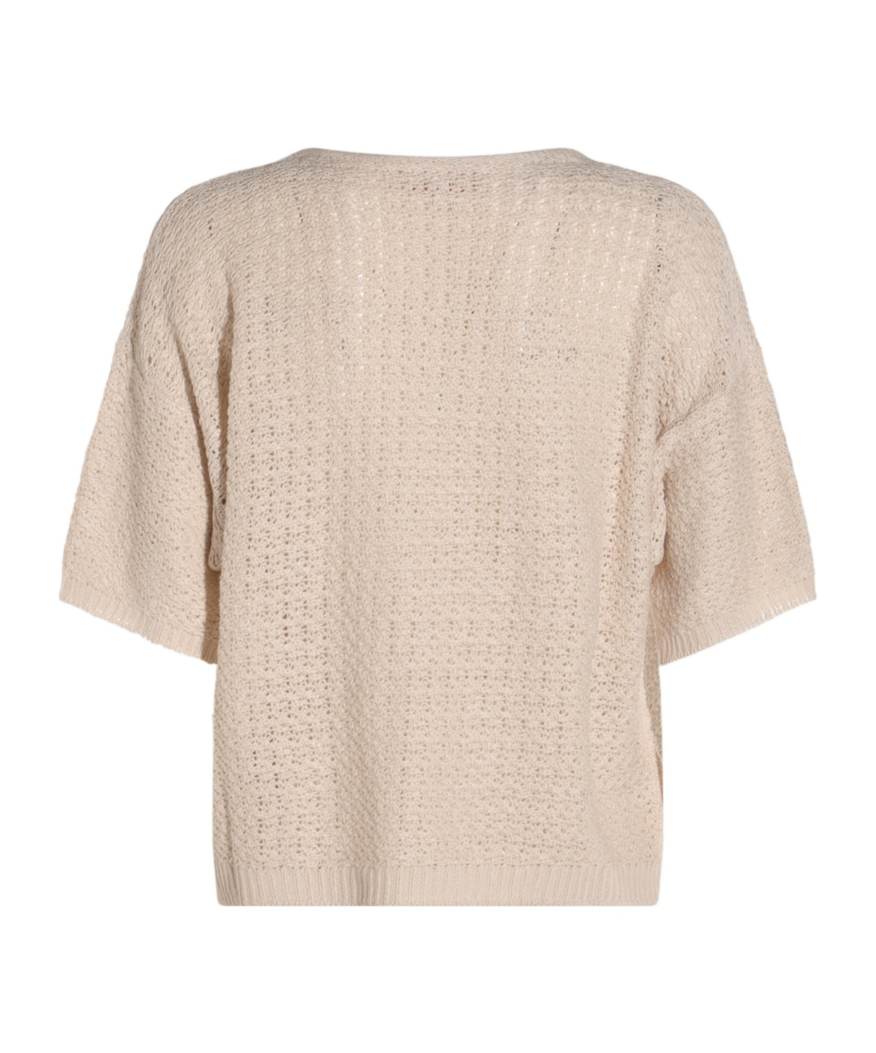 Antonelli Beige Linen And Cotton Top