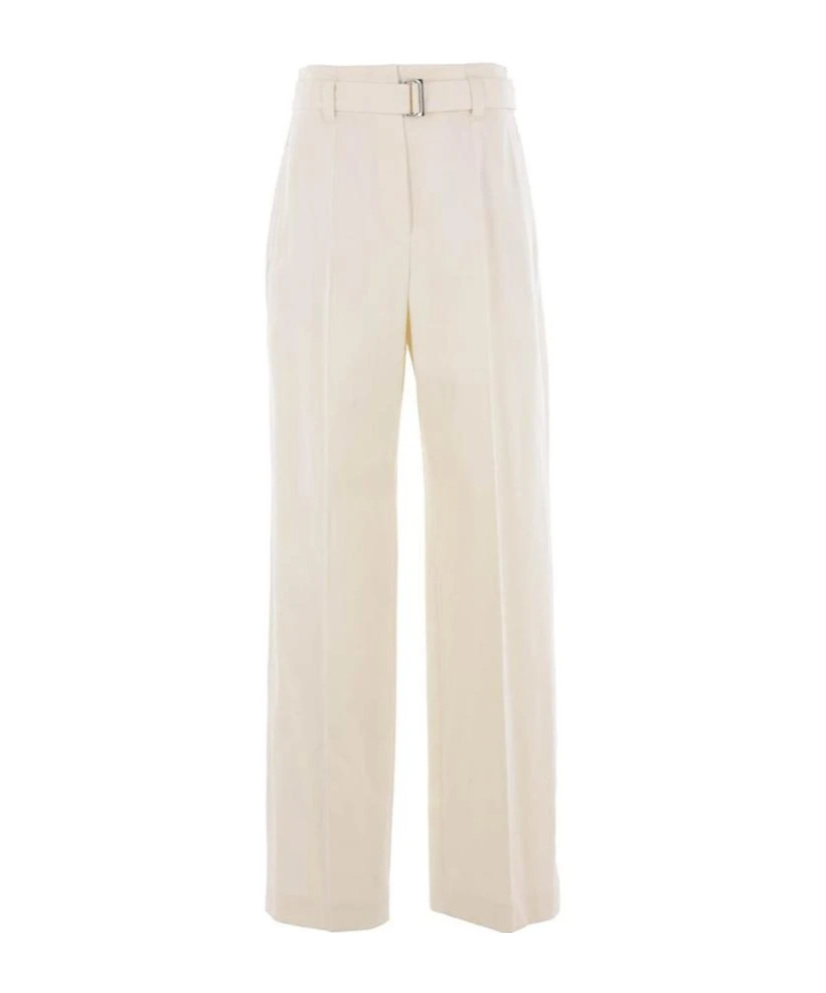 Brunello Cucinelli Belted Pleated Trousers In Neutral