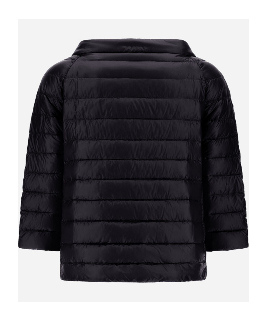 Herno Double-sided Snap Button Down Jacket In Black