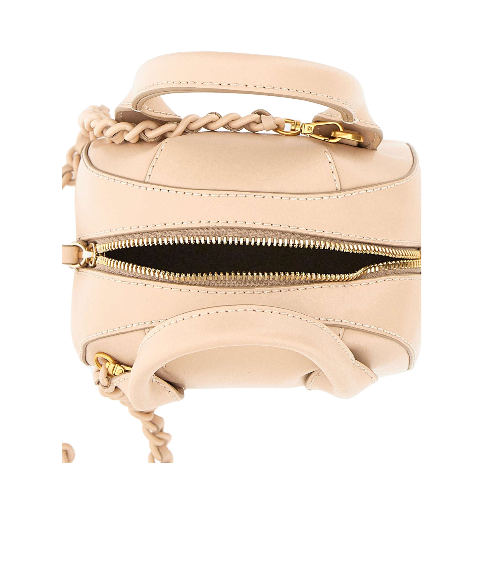 Gianni Chiarini Sabrina Chained Handbag In Nude