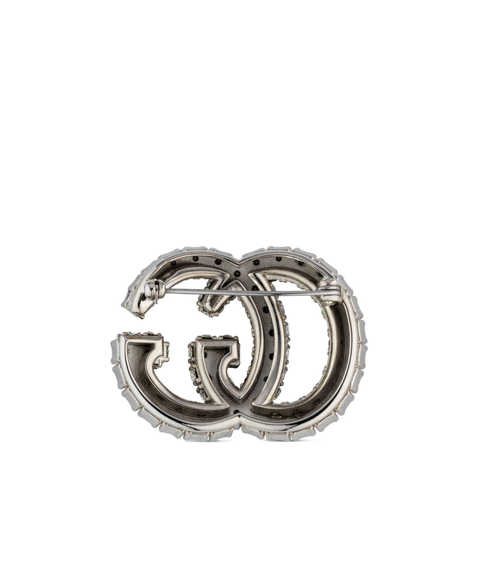 GUCCI GG MARMONT CRYSTAL-EMBELLISHED BROOCH