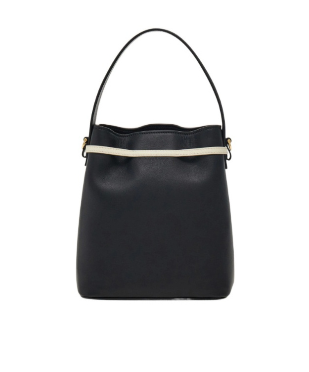 Ferragamo Bucket Bag Mascarpone Bow Salvatore Top Handle In Black