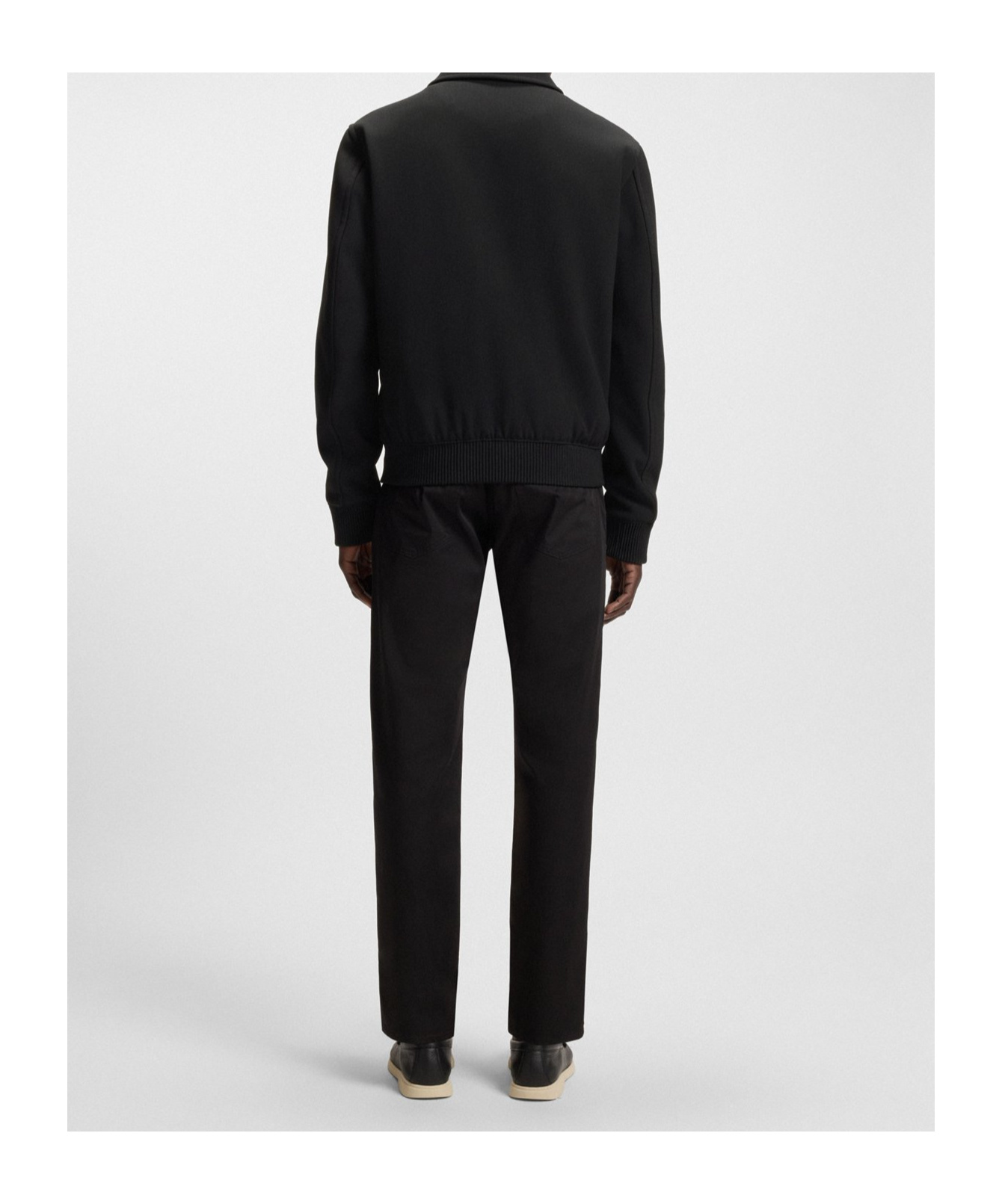Hugo Boss Bomber Jacket With Removable Lining In Black