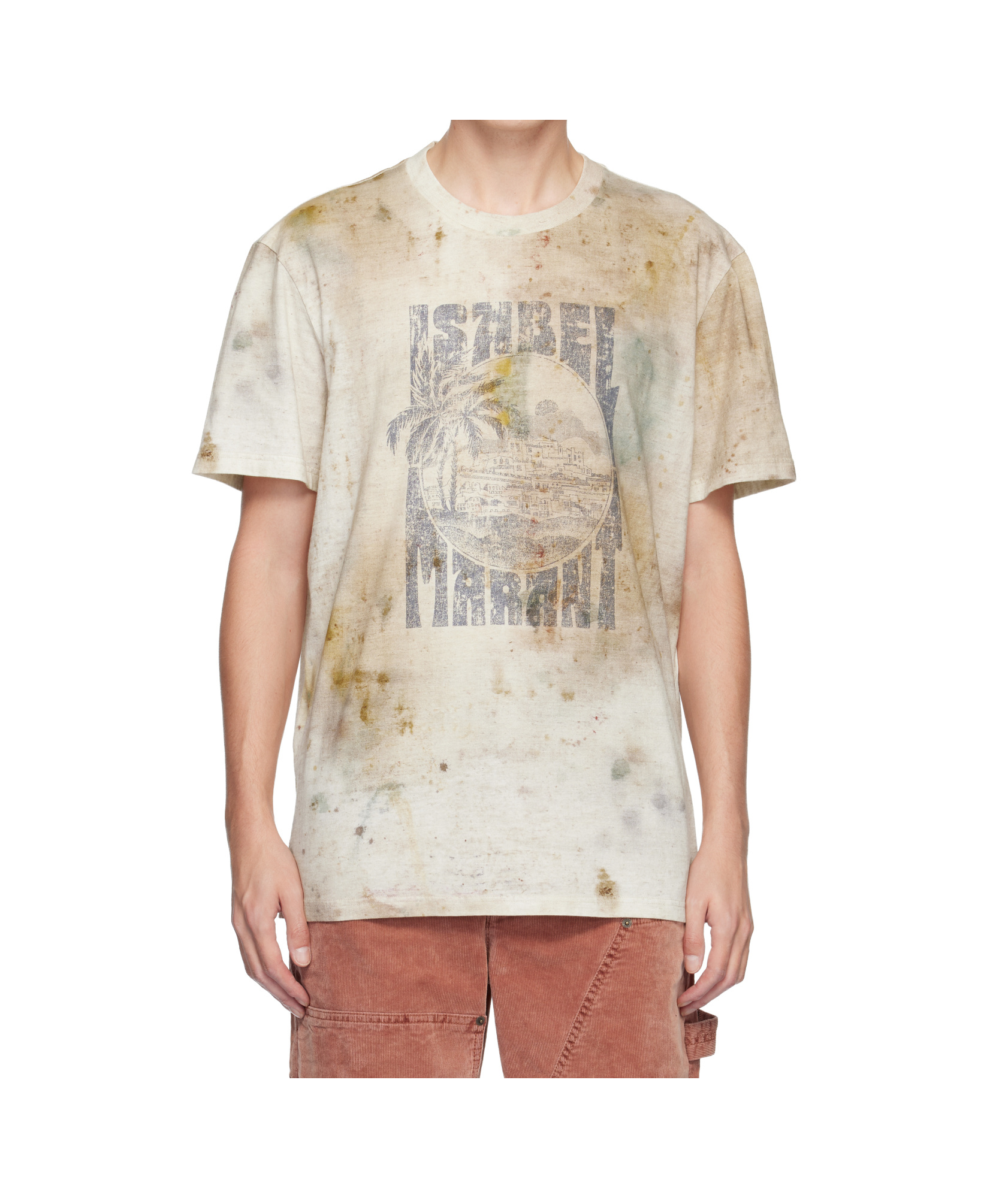 Isabel Marant Multicolor Honore T-shirt In Neutral
