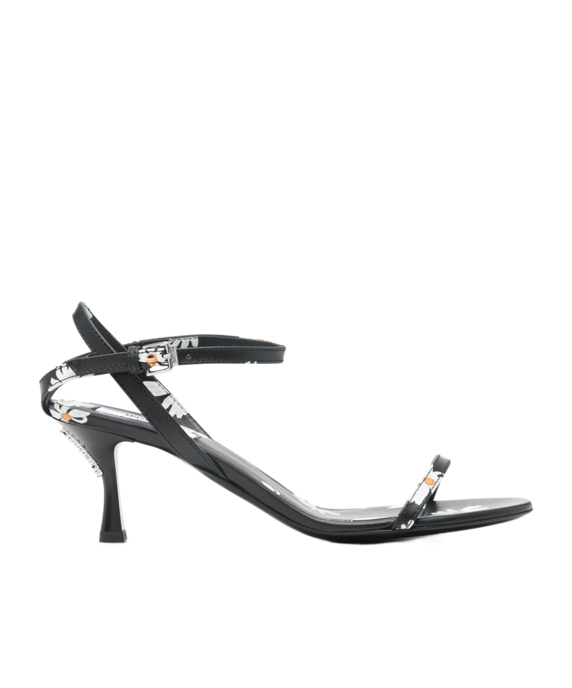 Moschino Open-toed High-heeled Sandals In Black