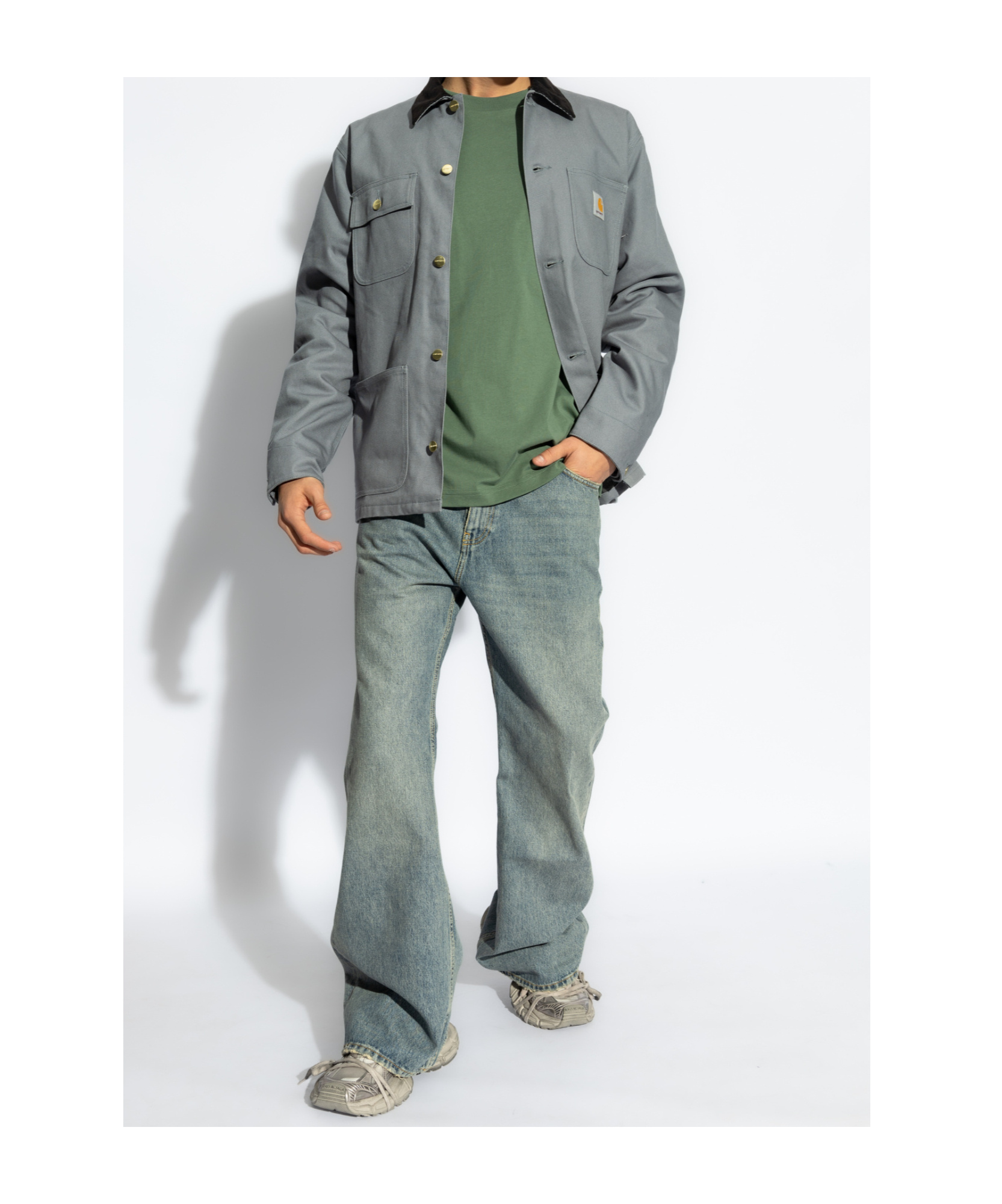 Carhartt Wip Michigan Coat In Gray