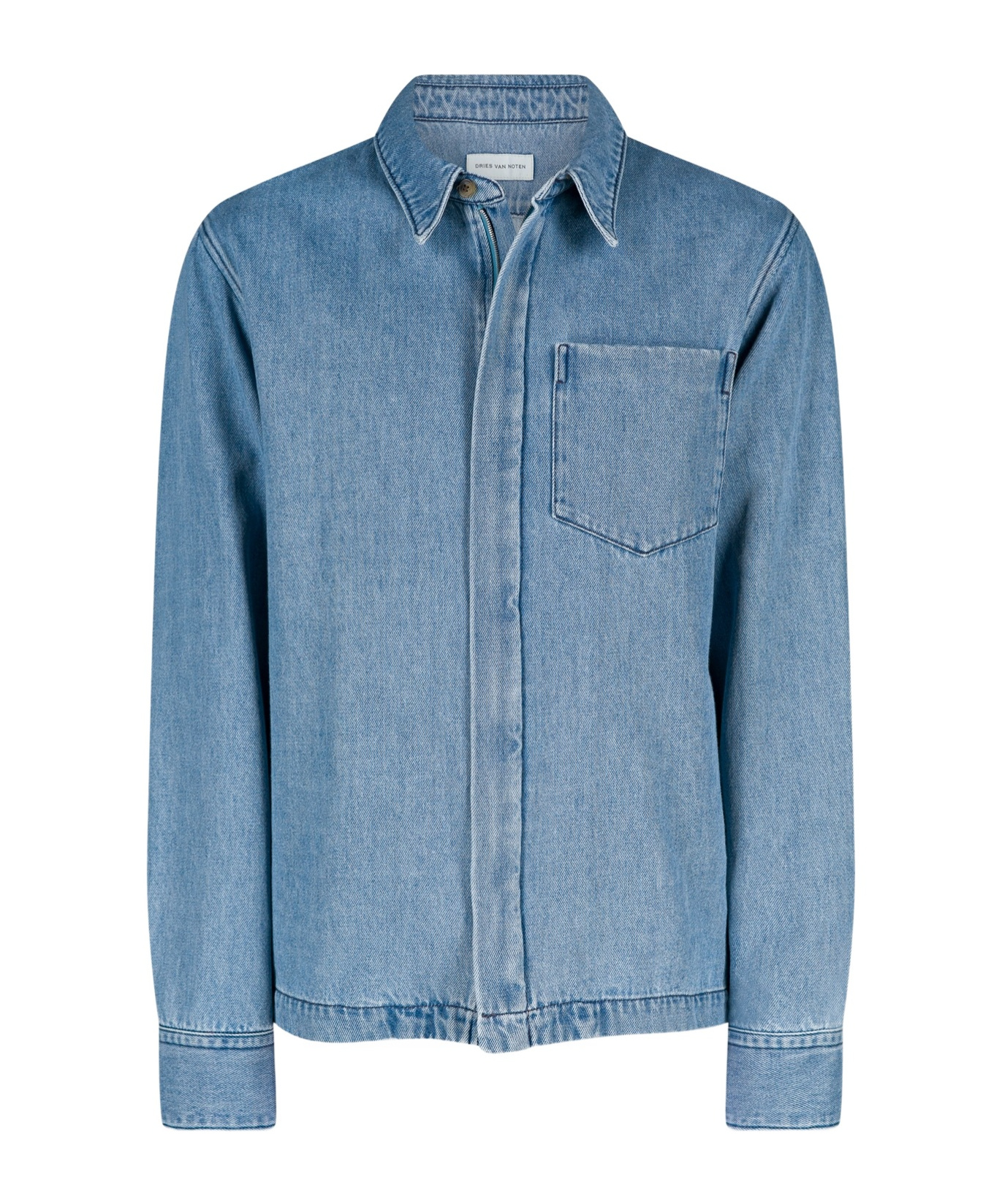 Dries Van Noten 01810 Corrans Den 2381 M.w.shirt Clothing In Blue