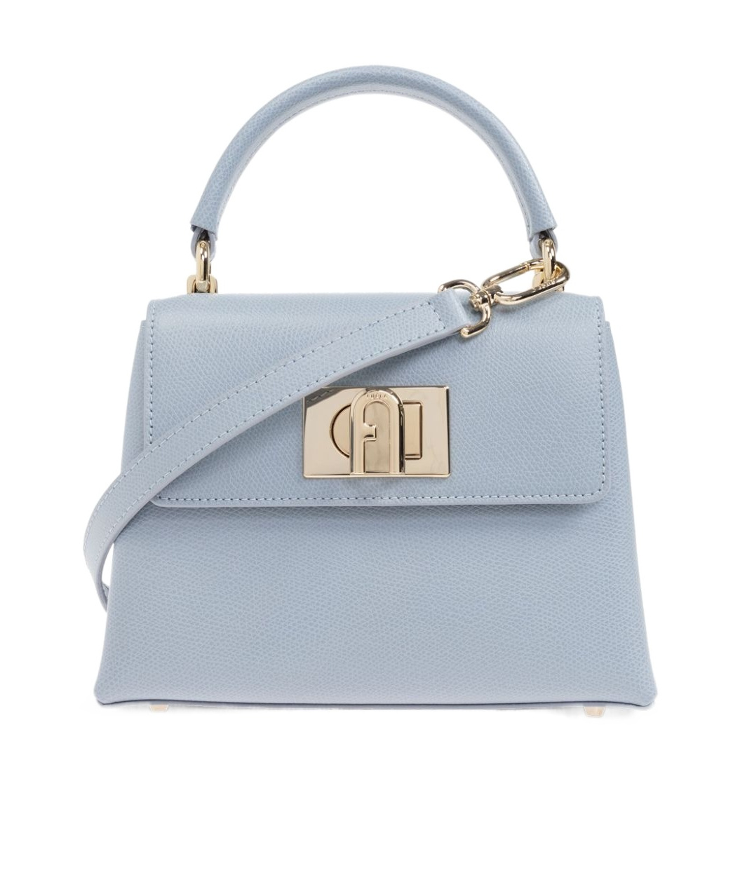 Furla 1927 Twist-lock Mini Tote Bag In Gray
