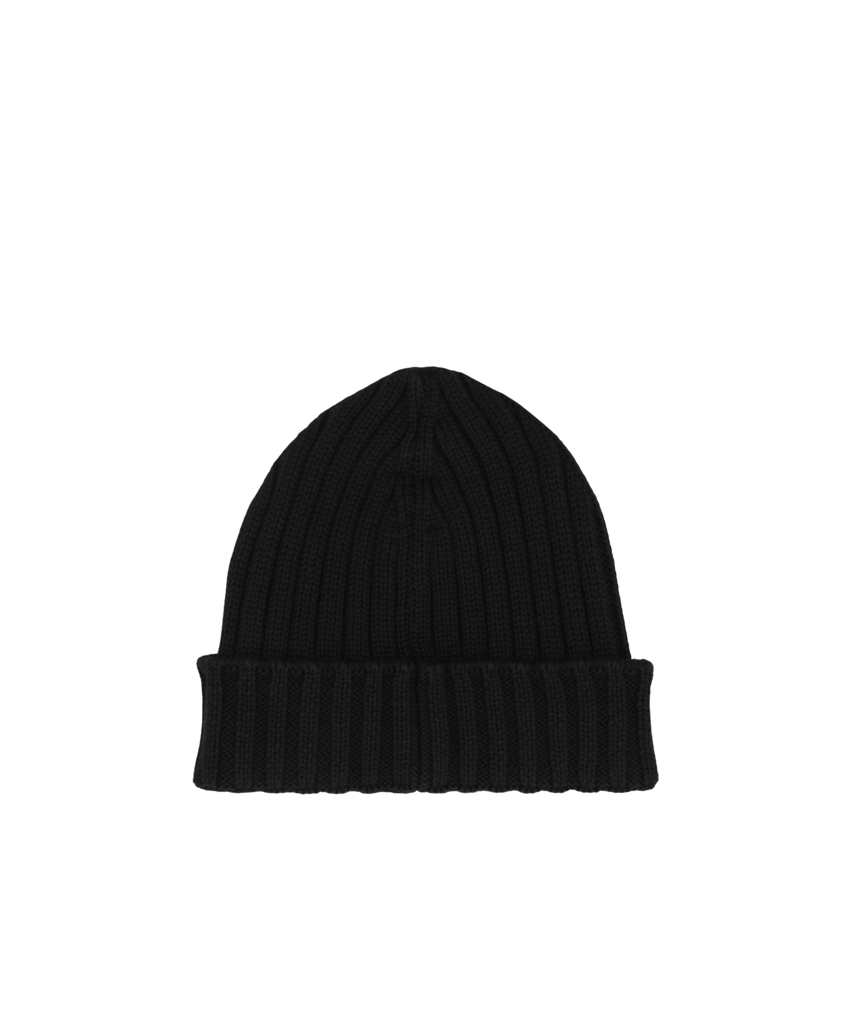 C.p. Company C.p.company Ribbed Wool Beanie In Black