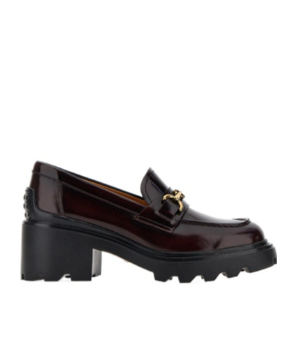 Shop Tod's 60mm Leather Loafers In Black