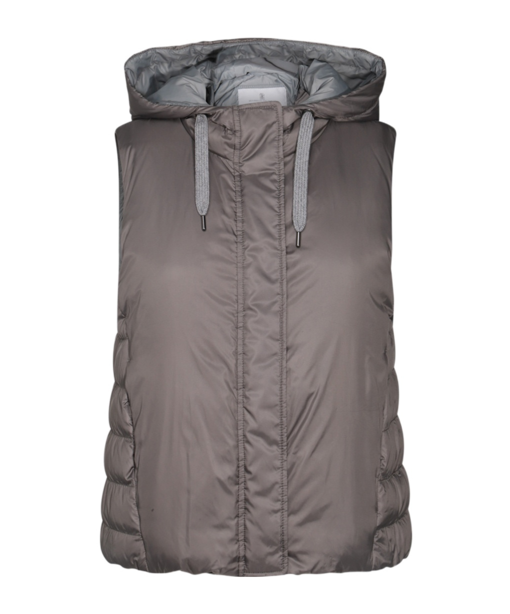 Brunello Cucinelli Vest In Gray