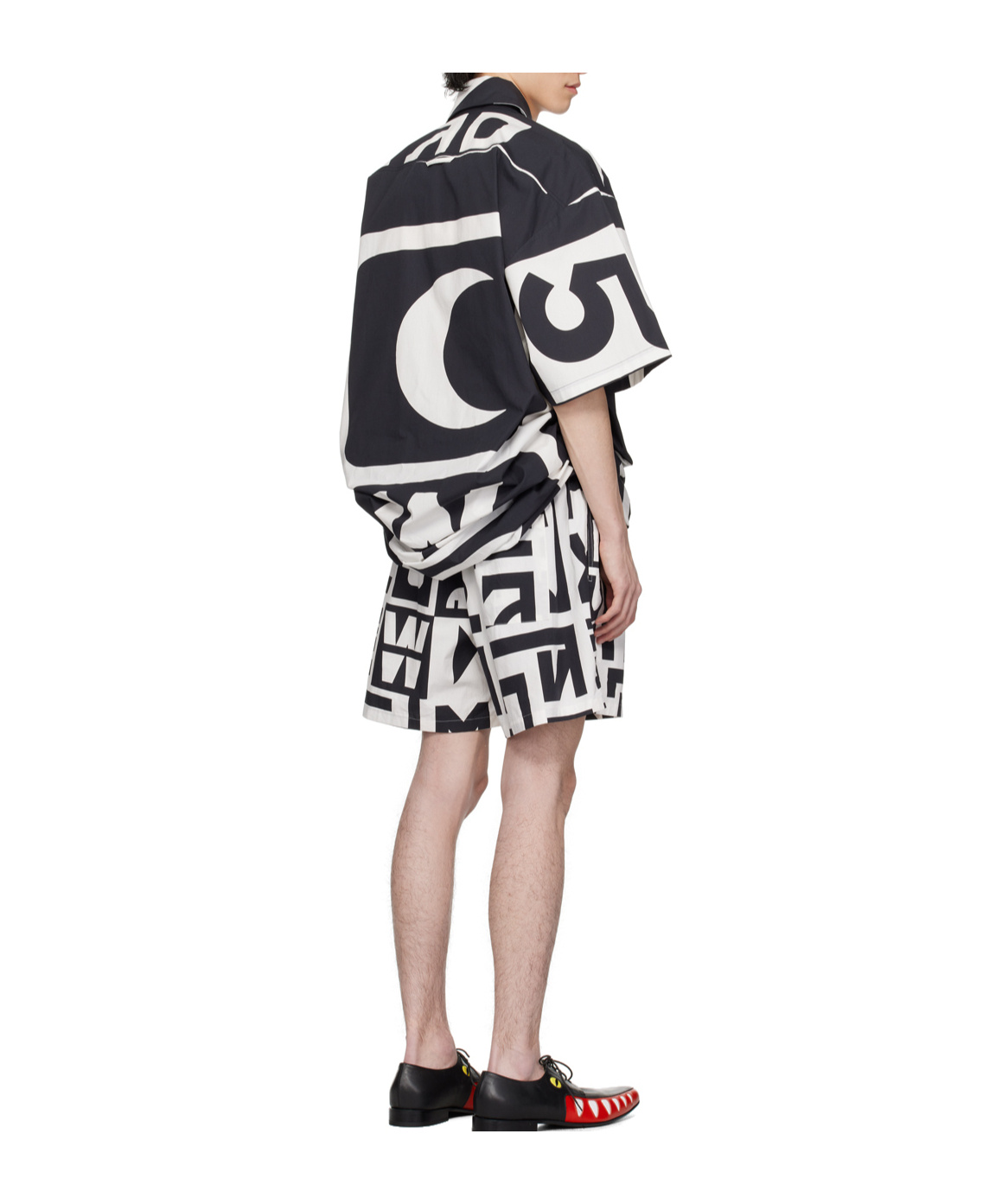 Walter Van Beirendonck Shirt Combi Shorts Playsuit In Multi