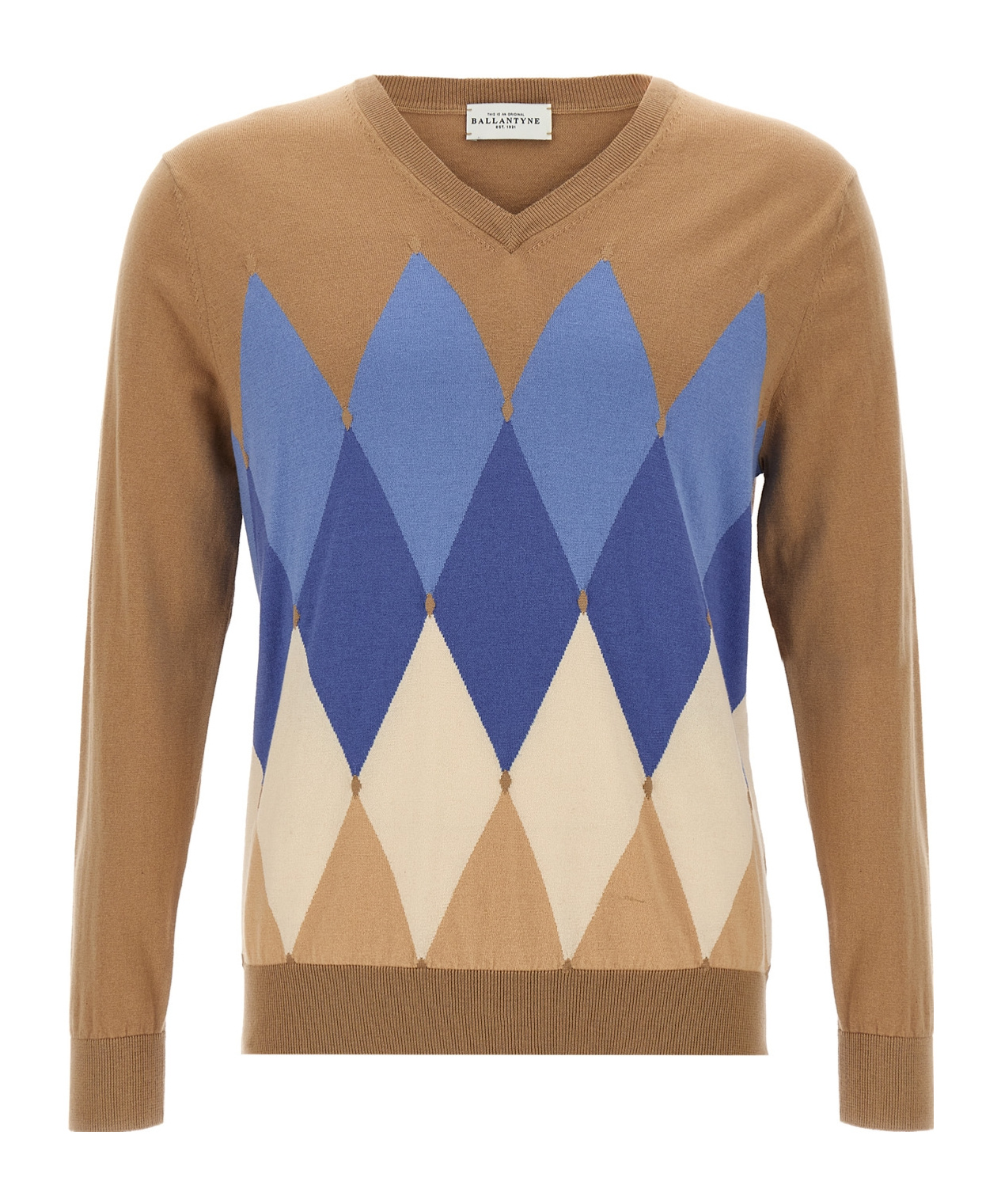 Ballantyne Argyle Sweaters And Cardigans In Brown