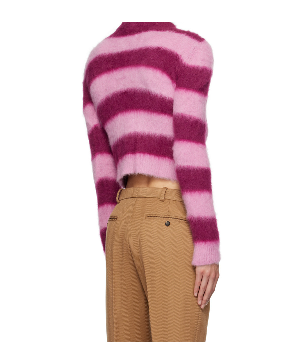 Egonlab Brushed Knitted Sweater In Pink