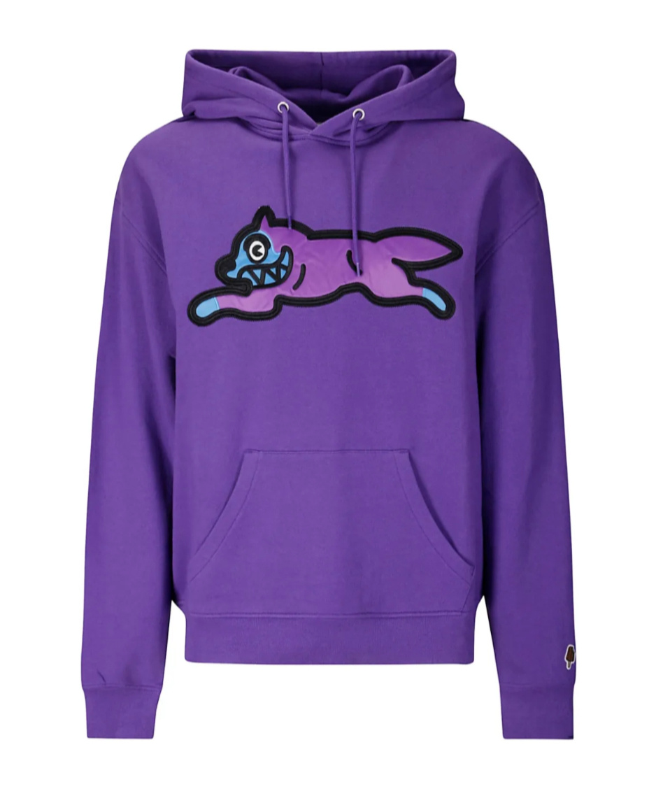 Icecream Satin Running Dog Popover Sweatshirt In Purple