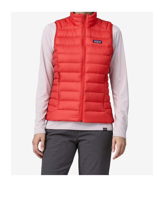 Patagonia Padded Gilet In Red