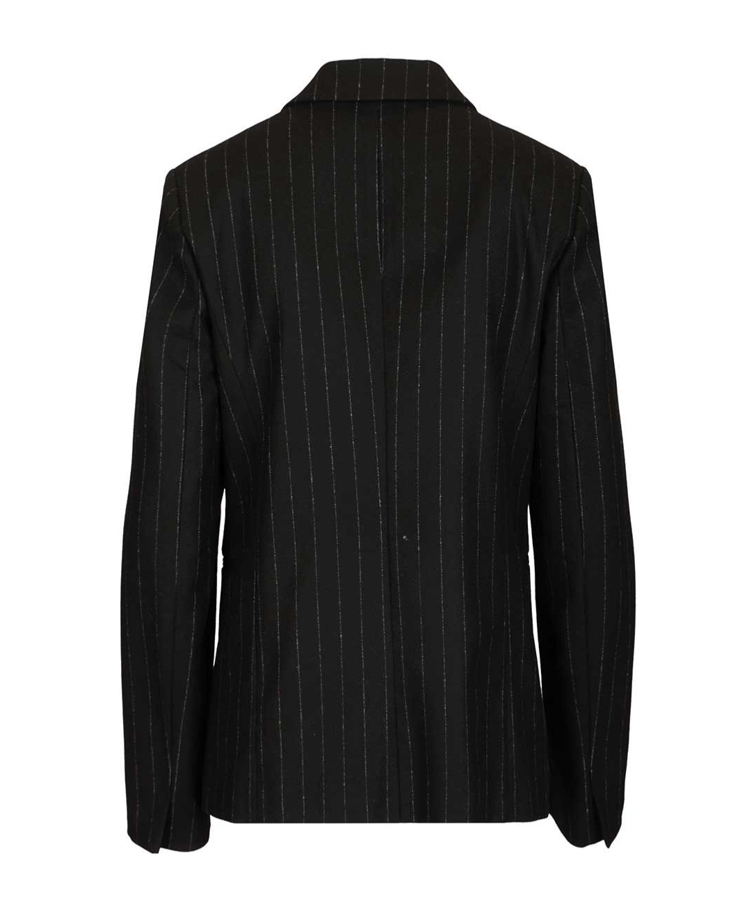 Forte Forte Pinstripe Double-breasted Blazer In Black