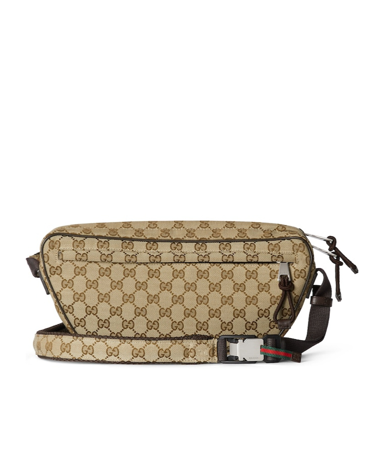 Gucci Men's Small Crossbody Gg Bag In Nude