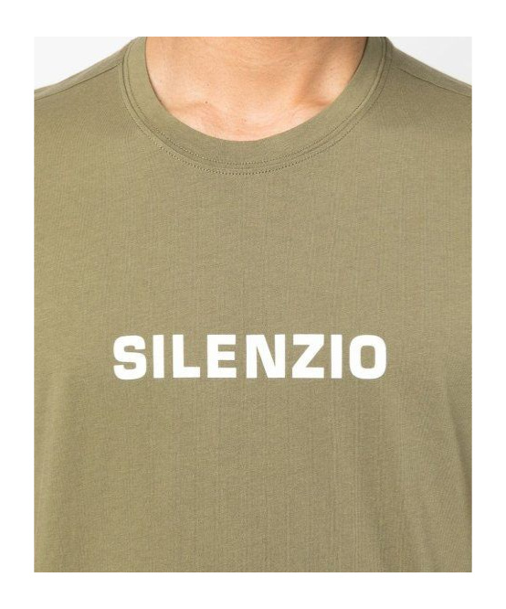 Aspesi T-shirt In Jersey Di Cotone Con Stampa - Militare