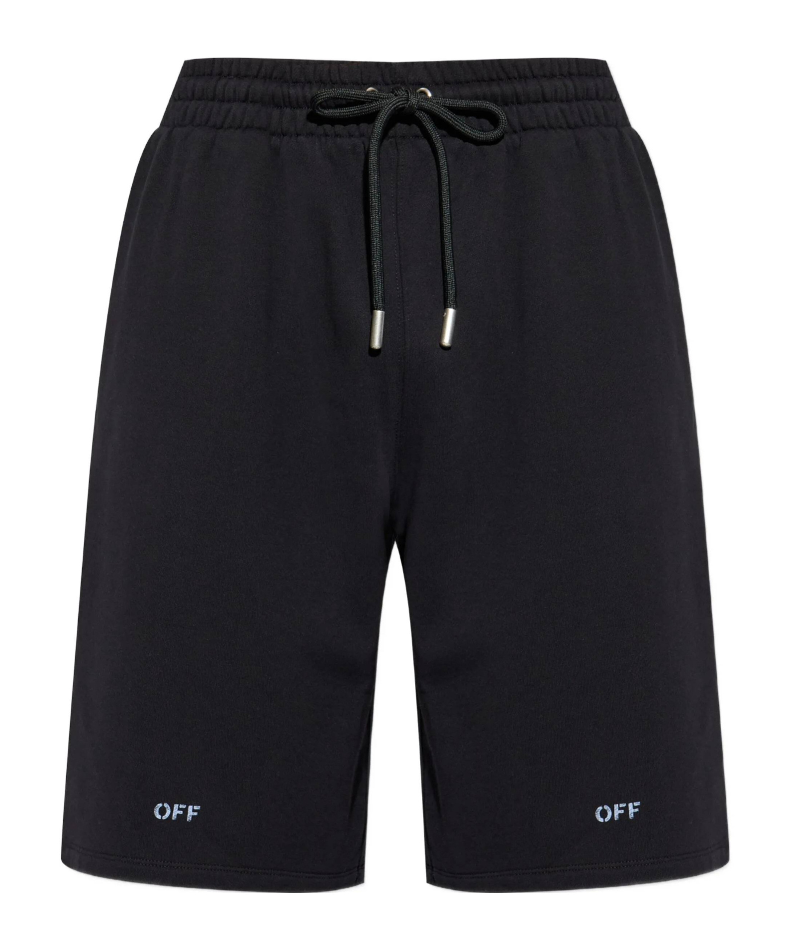 Off-white Drawstring Logo-print Shorts In Black