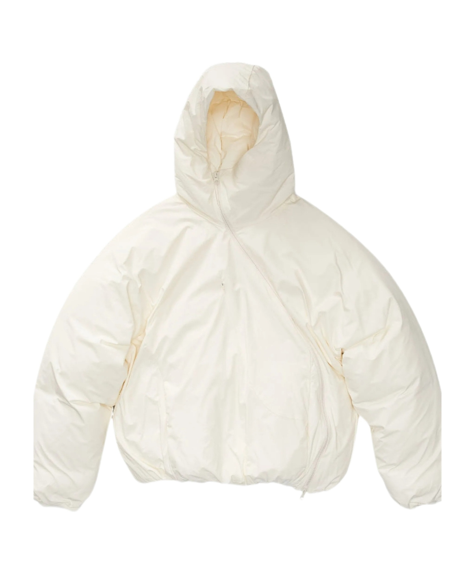 Post Archive Faction (paf) Zipper Down Jacket In White