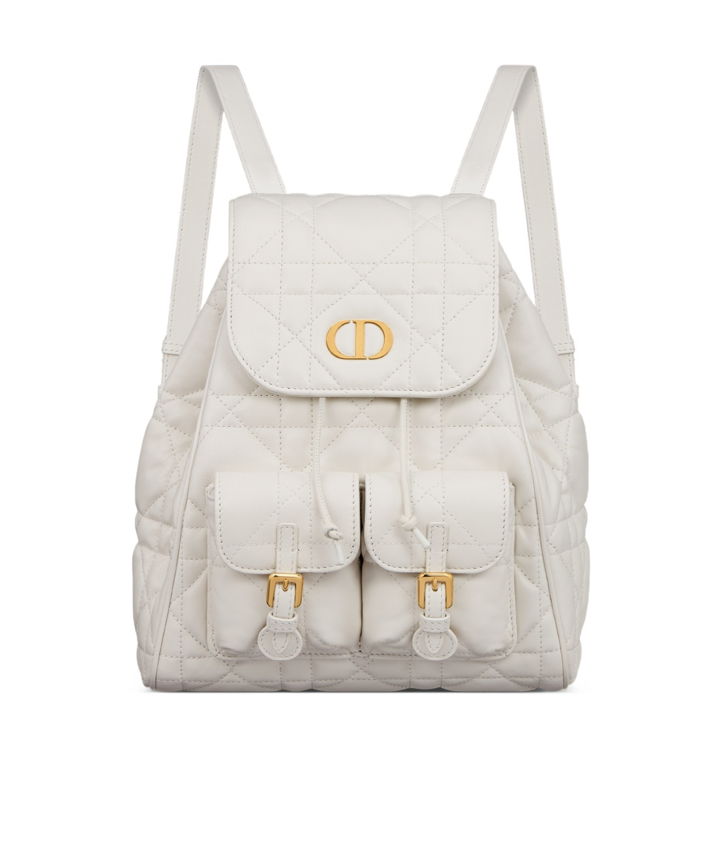 Dior Medium Flip Shoulder Bag In Milky White