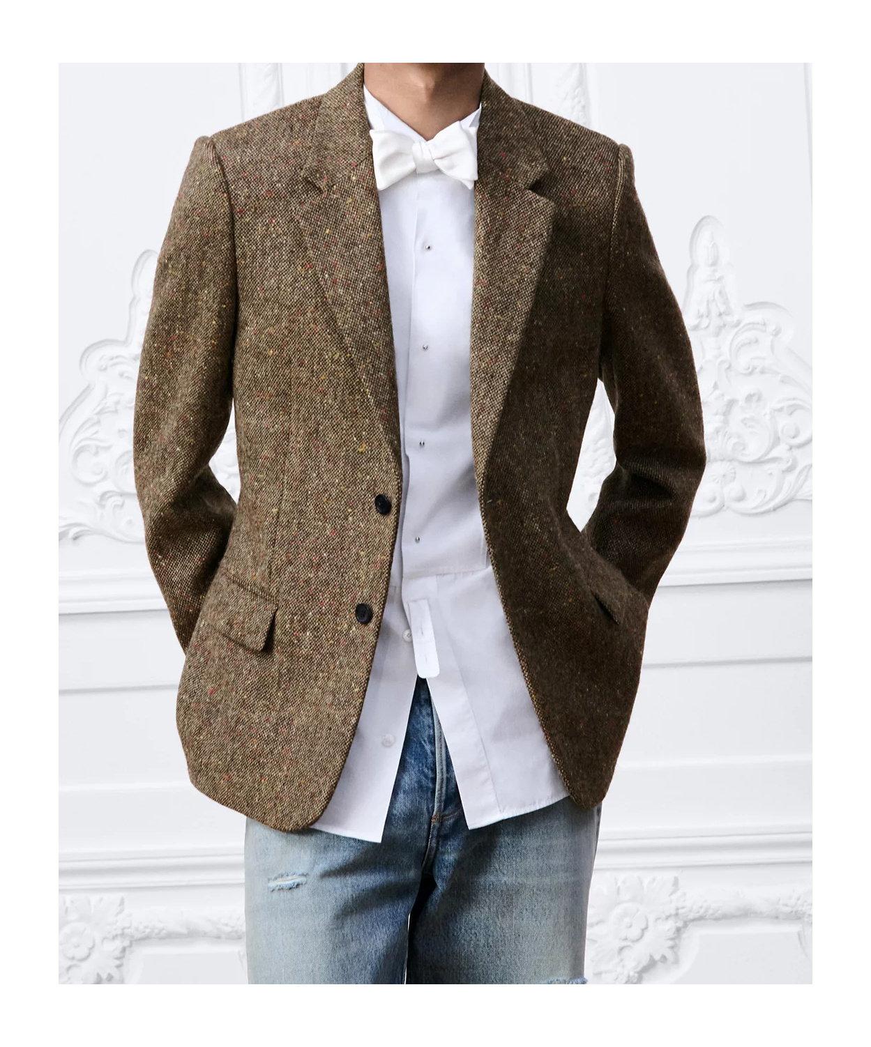 Dior Single-breasted Jacket In Brown