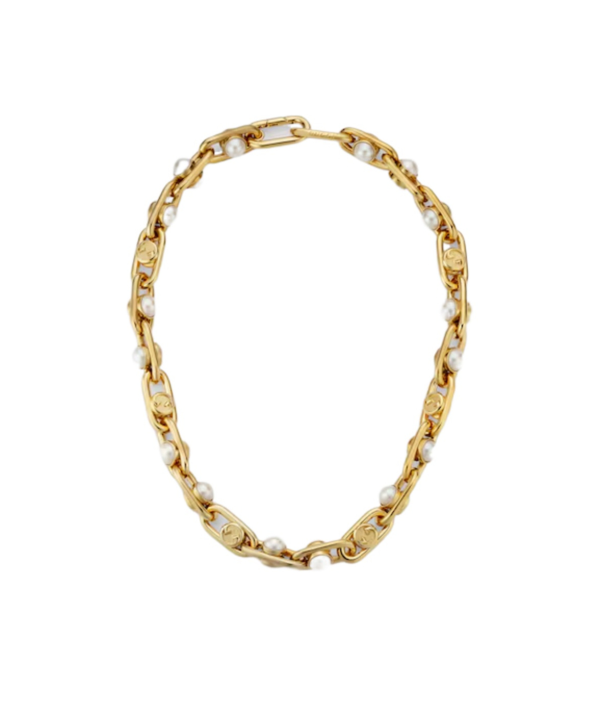 Gucci Necklace With Mobile Pearls In Gold