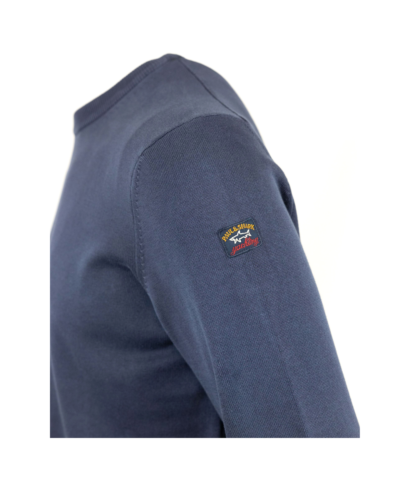 Paul & Shark Round Neck Sweater In Blue