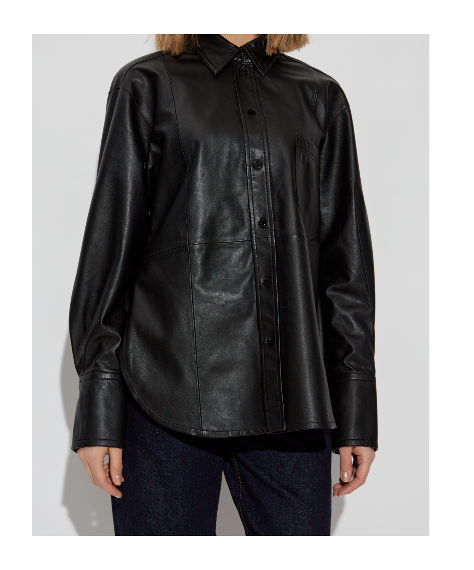 VICTORIA BECKHAM LEATHER SHIRT
