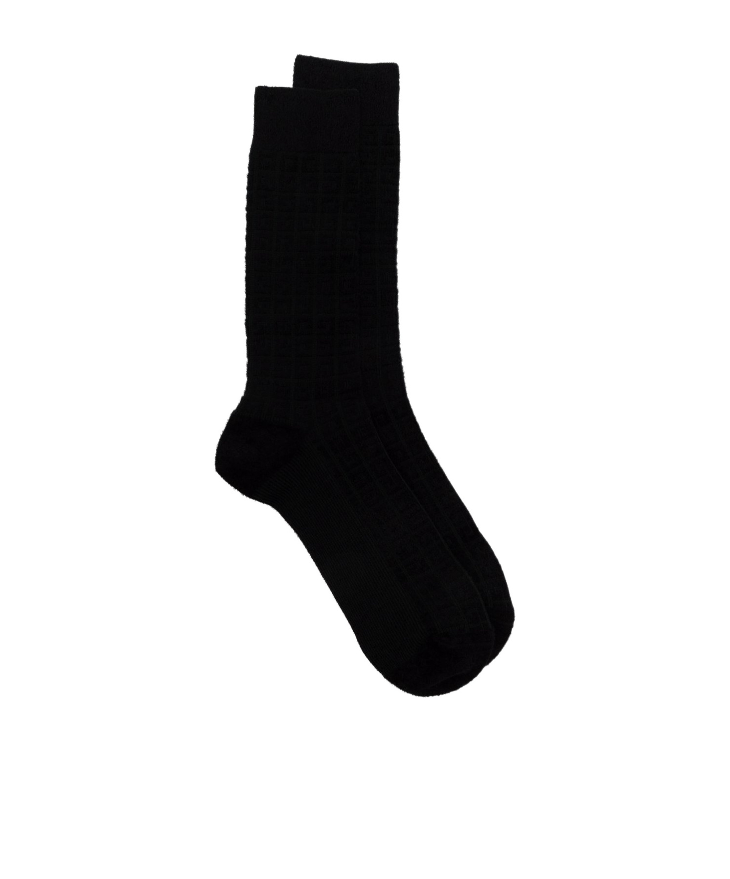 Givenchy Ribbed-trim Ankle-length Socks In Black