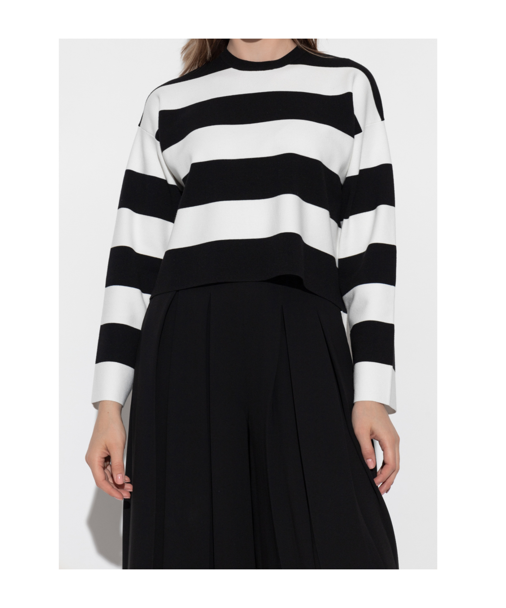 Max Mara Long Sleeve Sweater In Multi