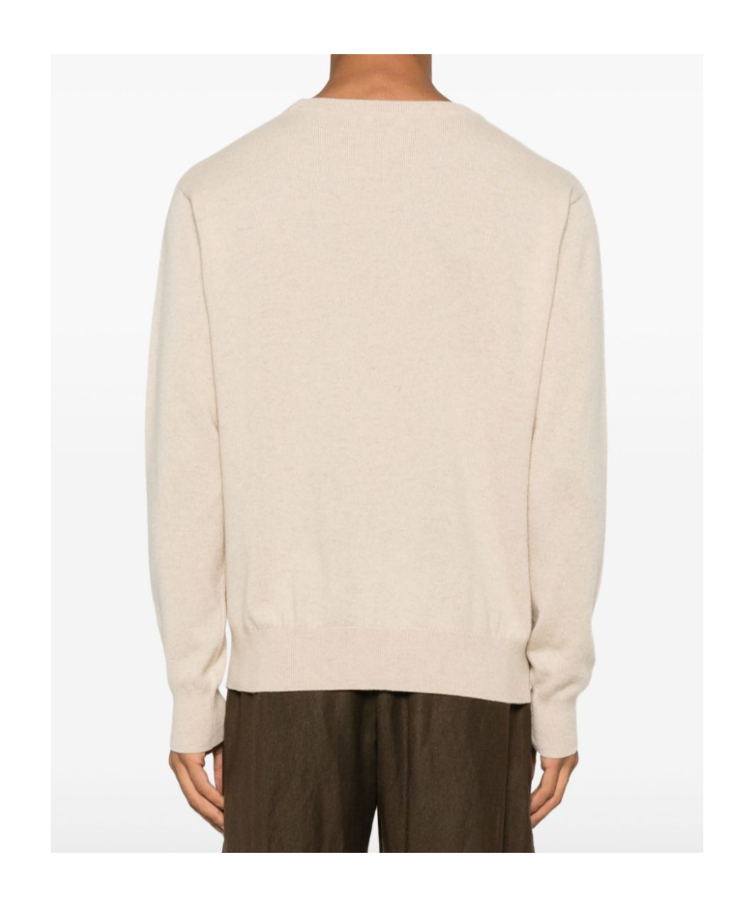 Dries Van Noten Long-sleeved Sweater In White