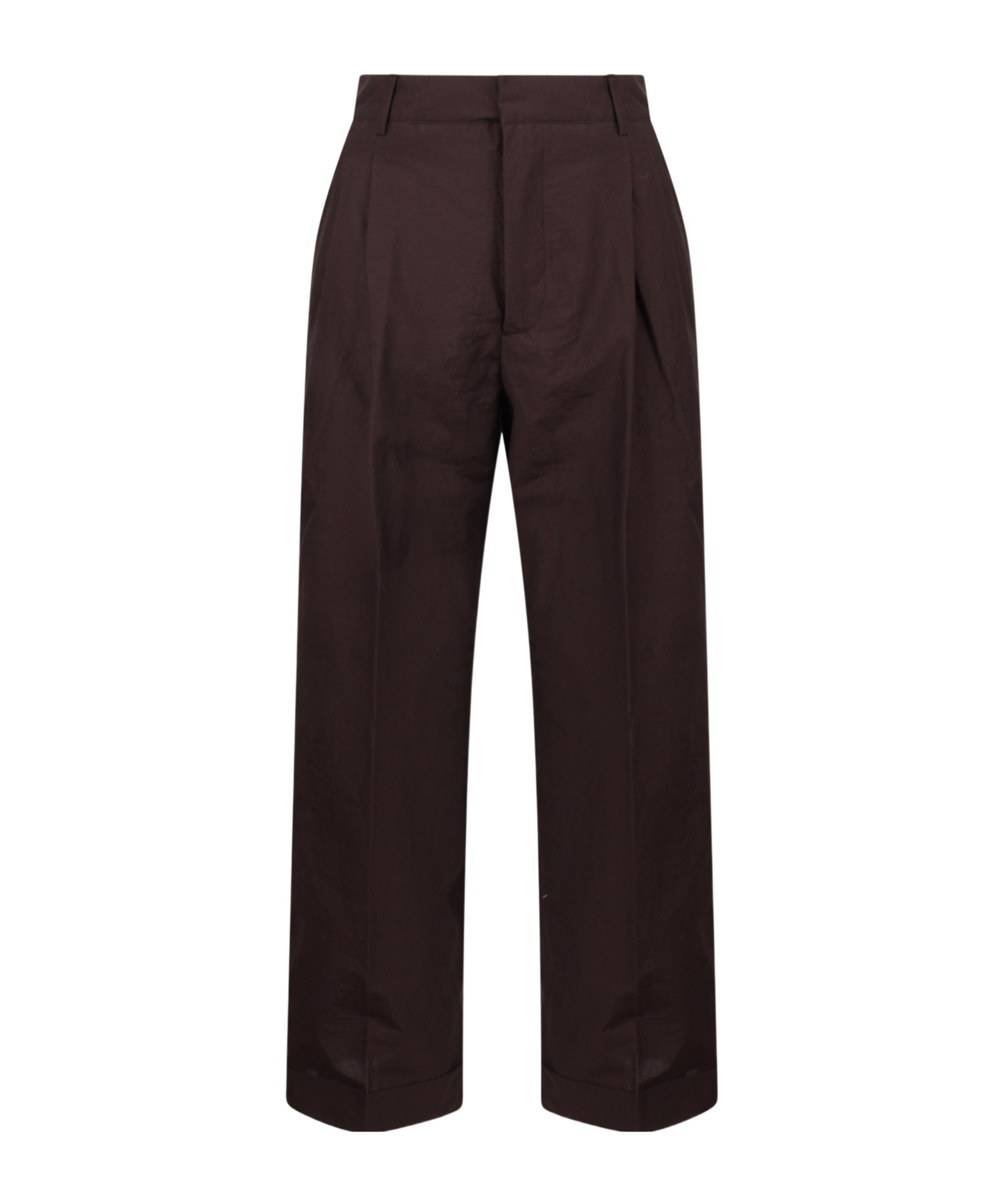 Soeur Watson Wide Leg Cotton Blend Pants In Brown