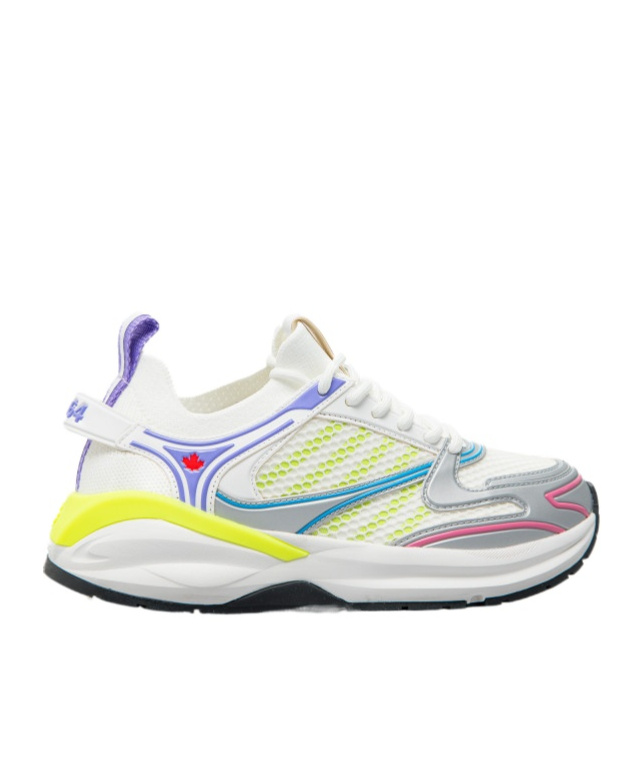 Shop Dsquared2 Dash Panelled Sneakers In White