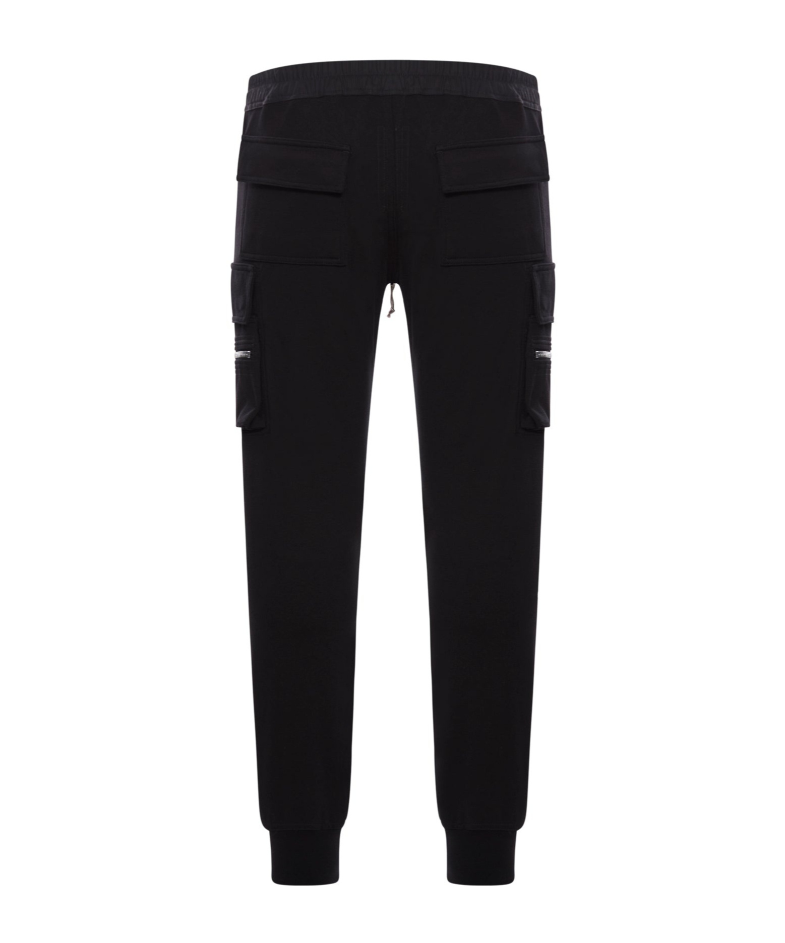 Rick Owens Stretch Cotton Cargo Sports Pants In Black