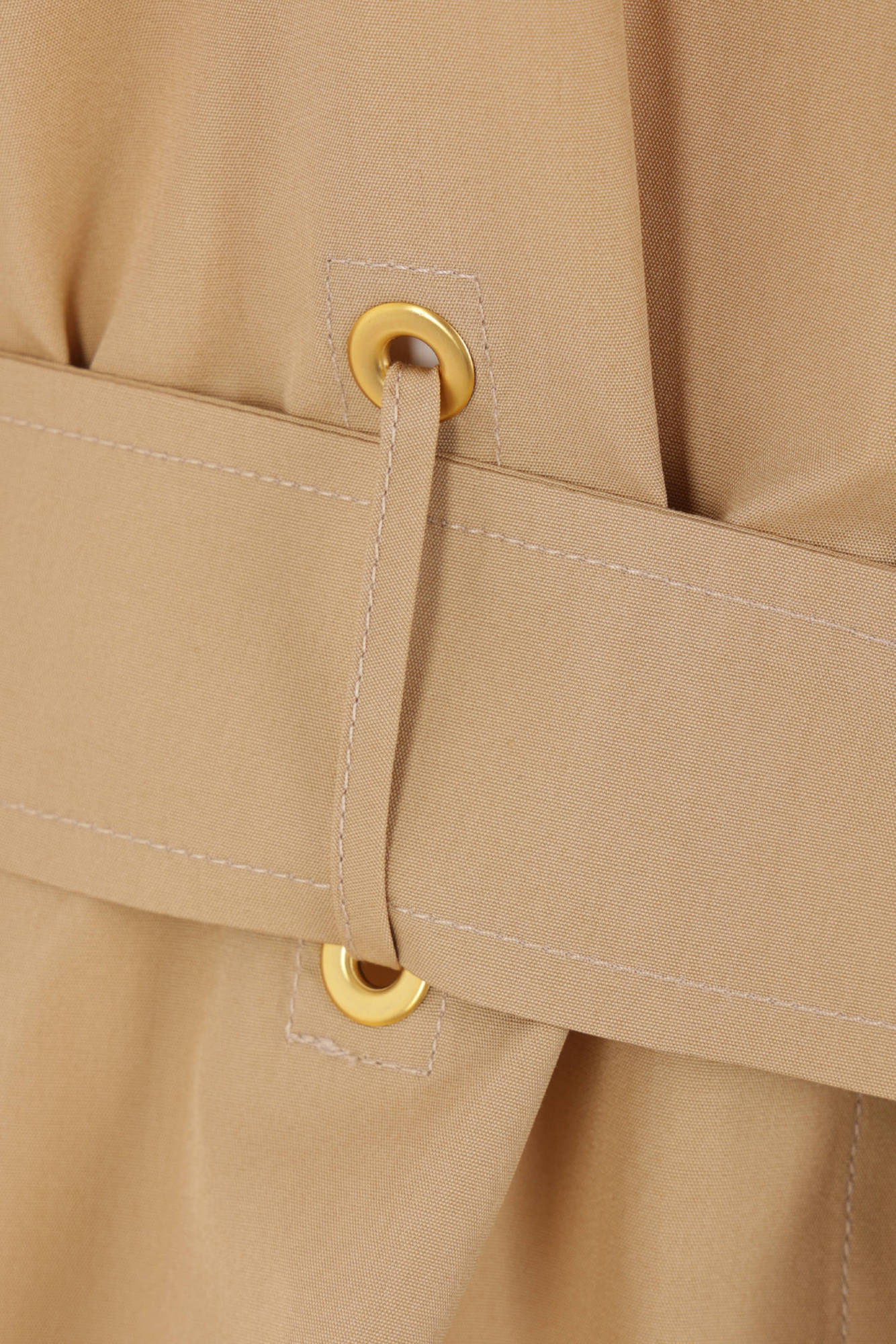 Max Mara Belted Button-up Long-sleeved Shirt In Nude