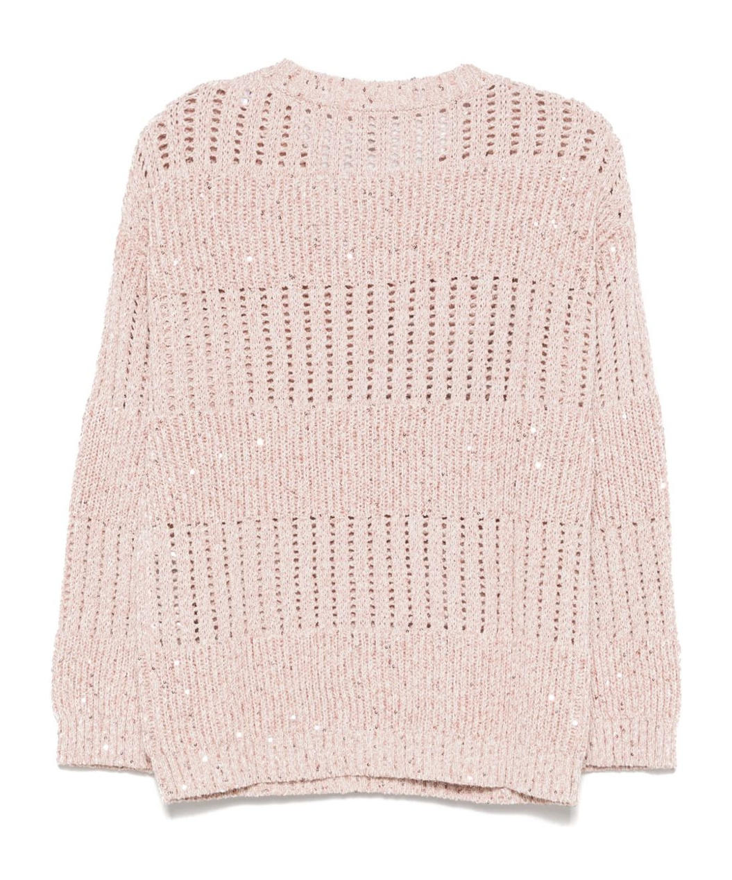Eleventy Sequin-embellished Sweater In Pink