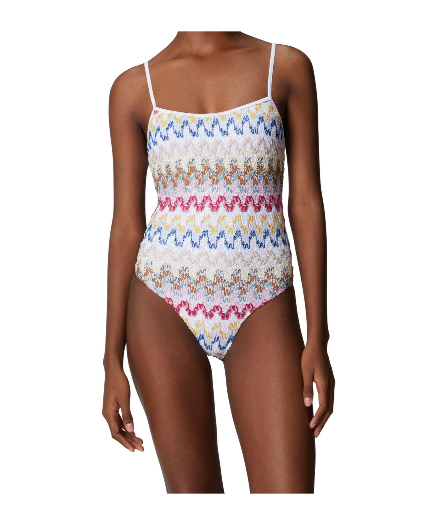 Missoni One-piece Swim Suit In White