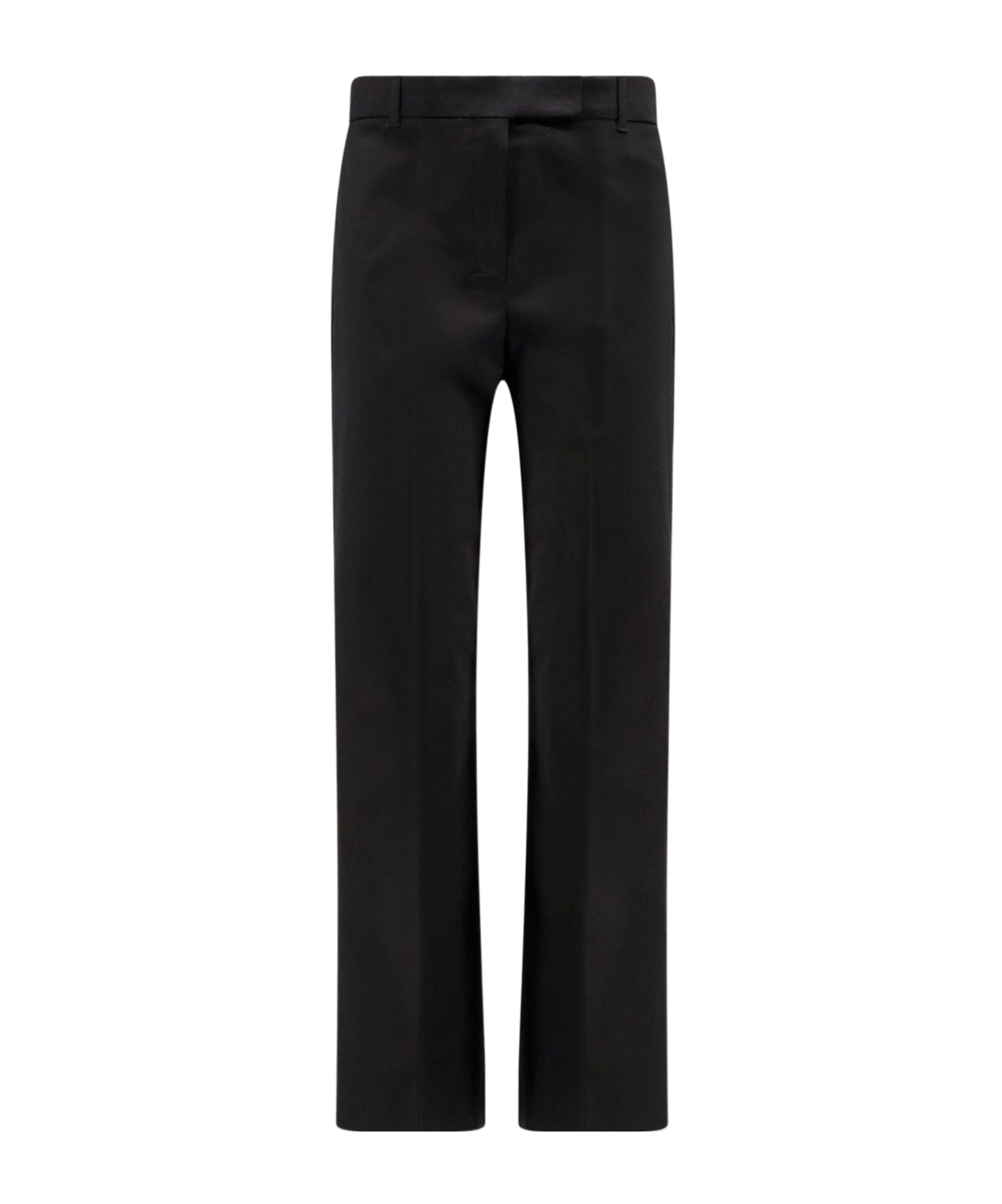Shop Max Mara Belt Loop Track Pants In Black