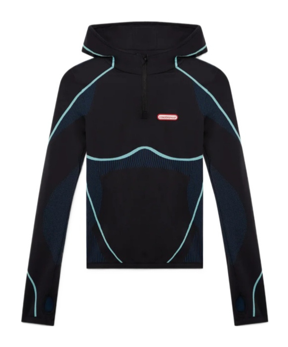 Casablanca Technical Hoodie With Contrasting Details In Multi
