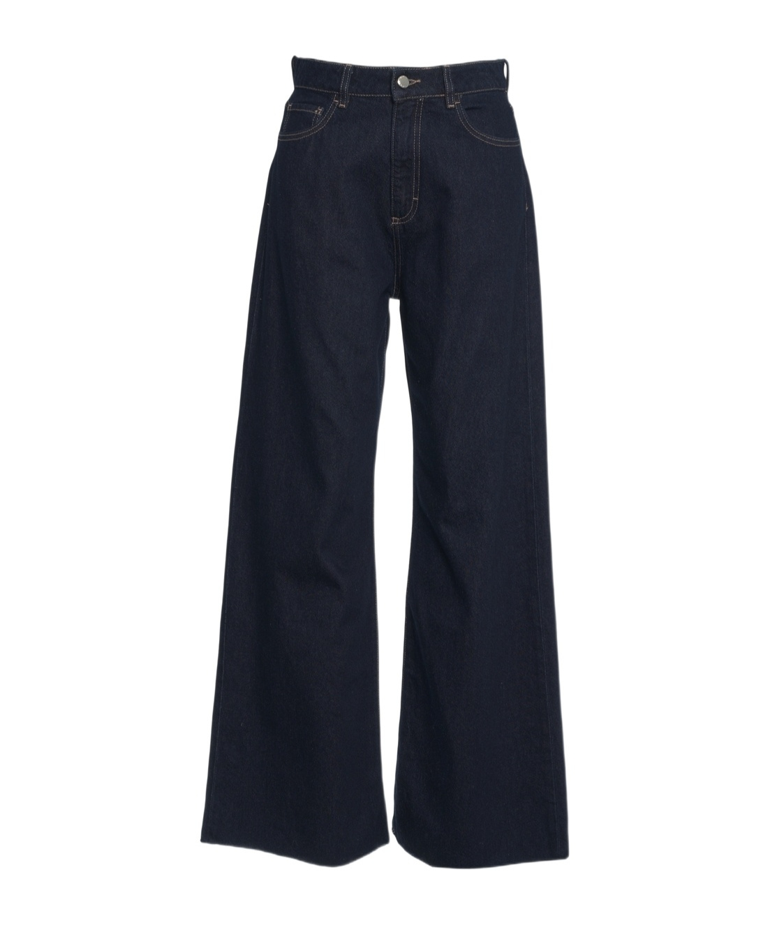 Icon Denim Denim Trousers With Belt Loops In Blue