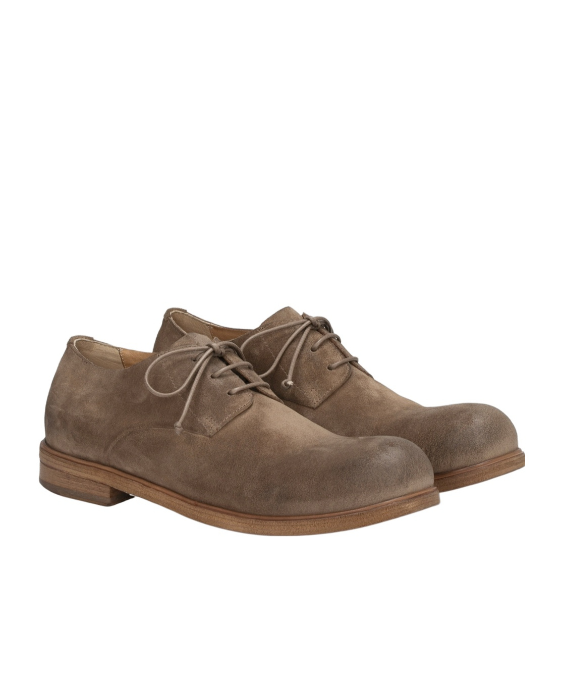 Marsèll Zucc Suede Derby Shoes In Brown