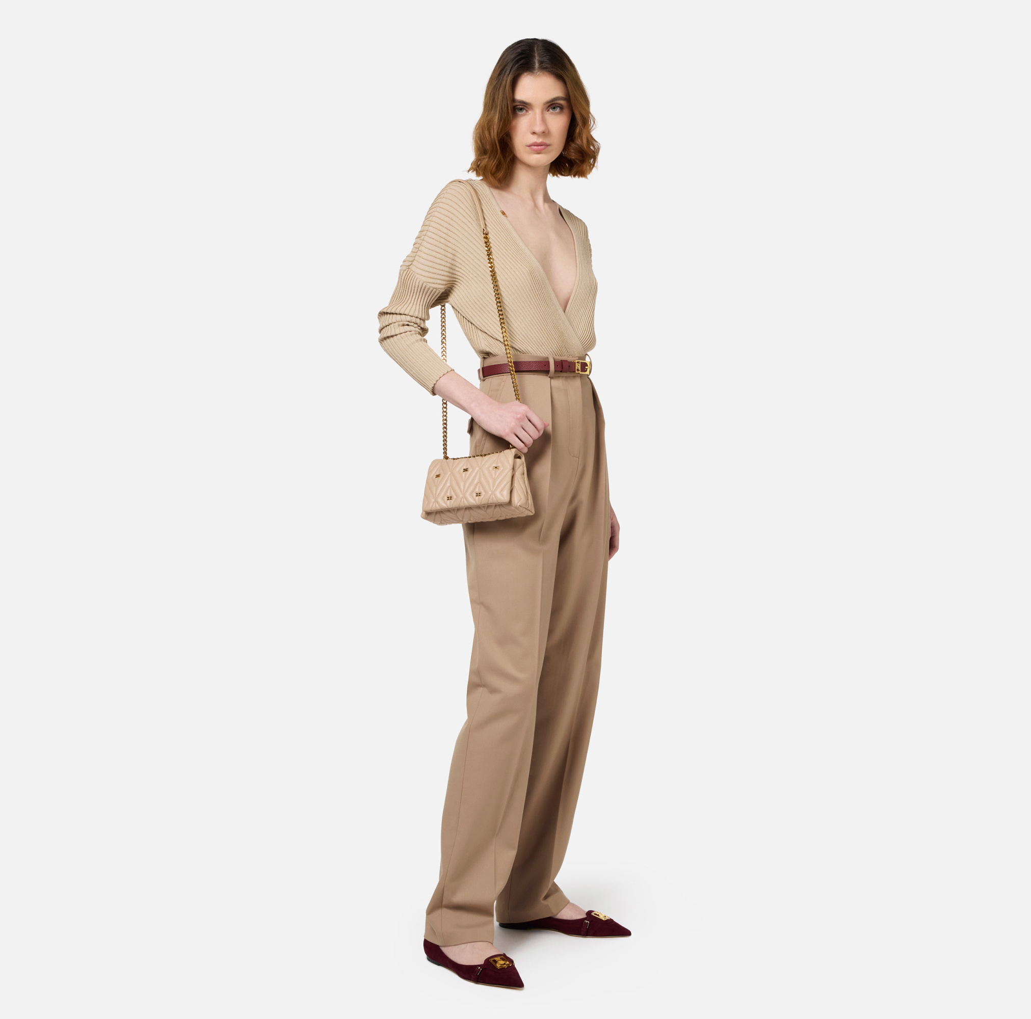 Elisabetta Franchi Women's Versatile And Stylish Top In Nude