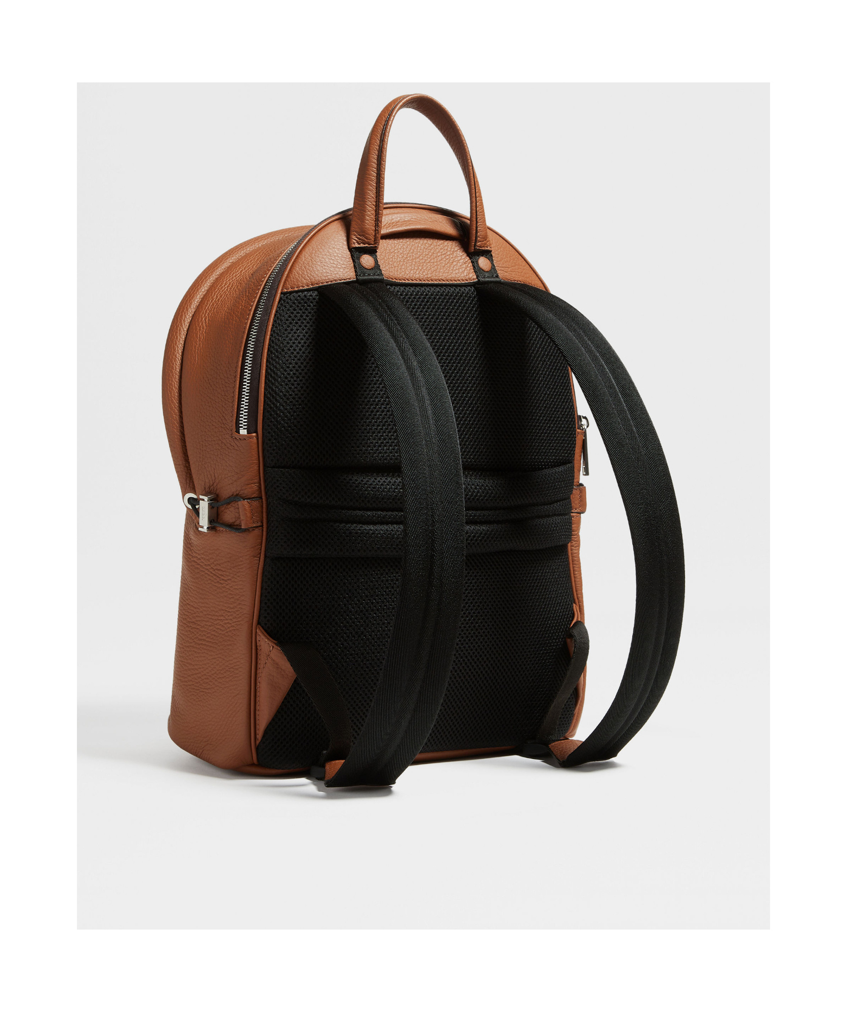Zegna Foliage Deerskin Hoodie Backpack In Green