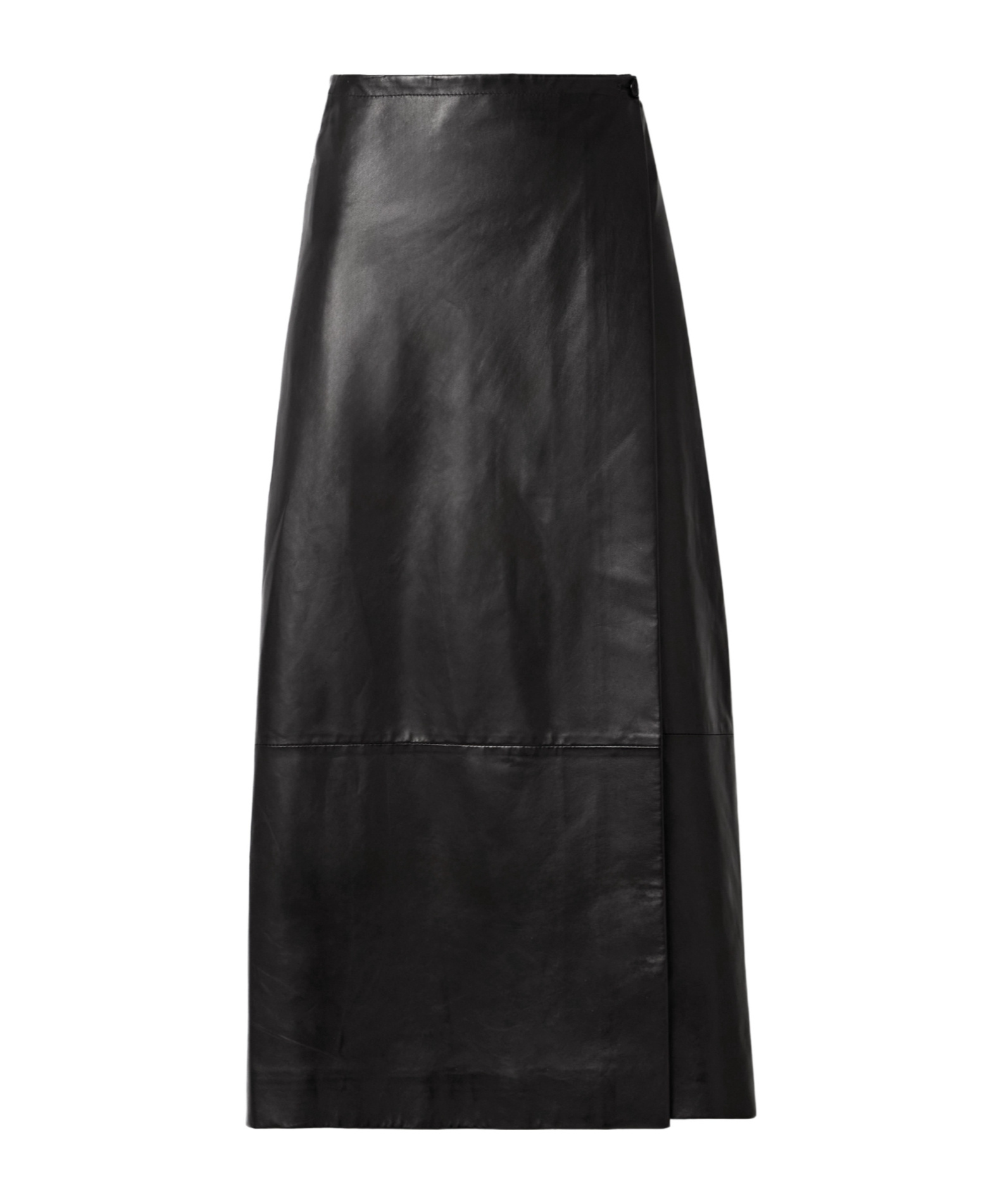 Khaite Panelled Wrap Midi Skirt In Black