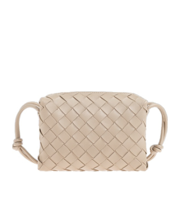 Bottega Veneta Zipper Shoulder Bag In Brown